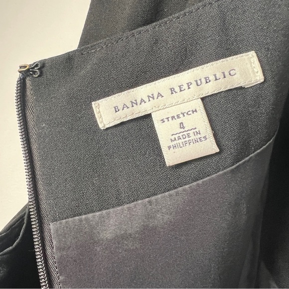 Banana Republic Elegant Black Midi Dress - Picture 2 of 5